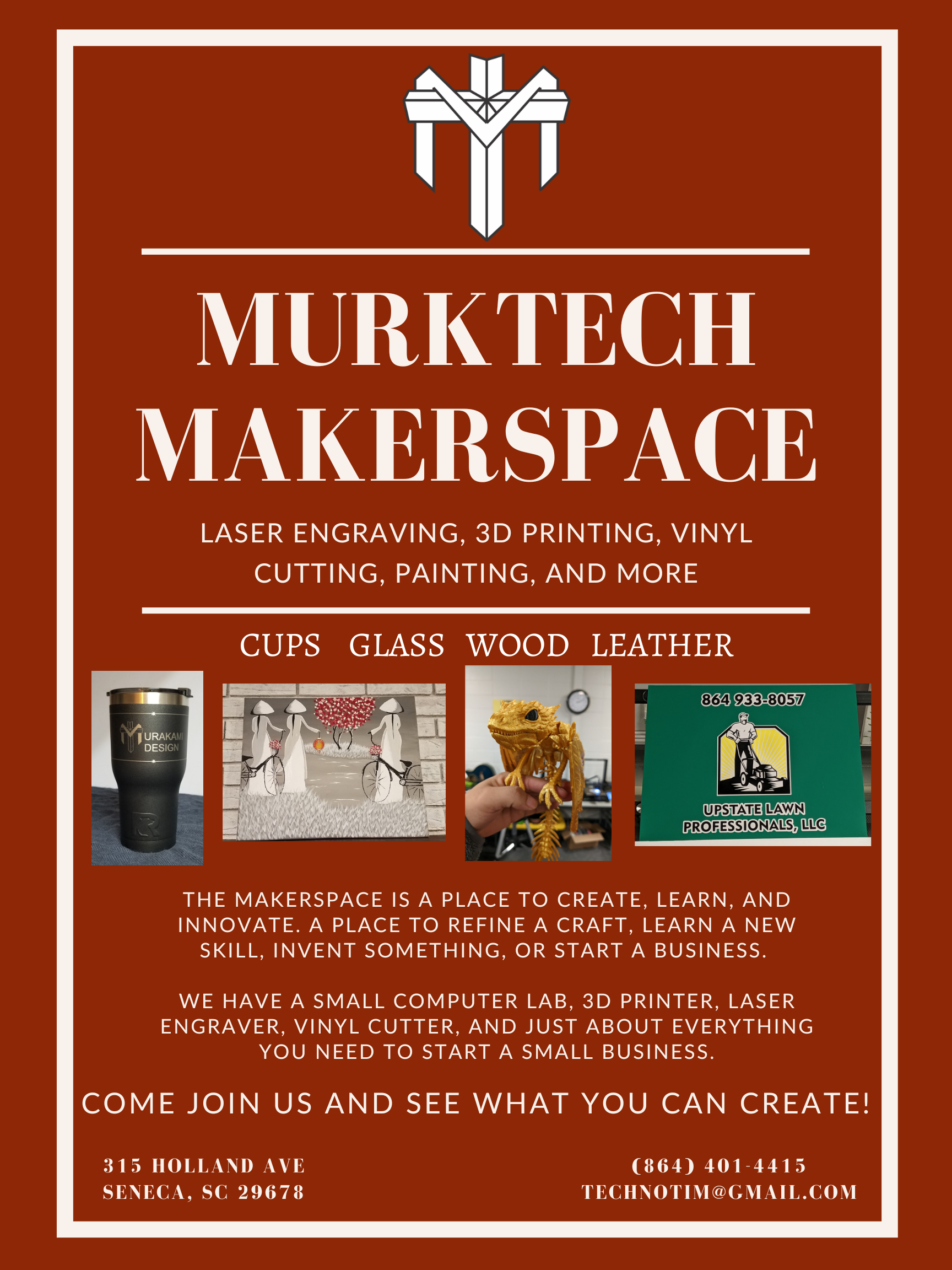 Makerspace community poster — free project night